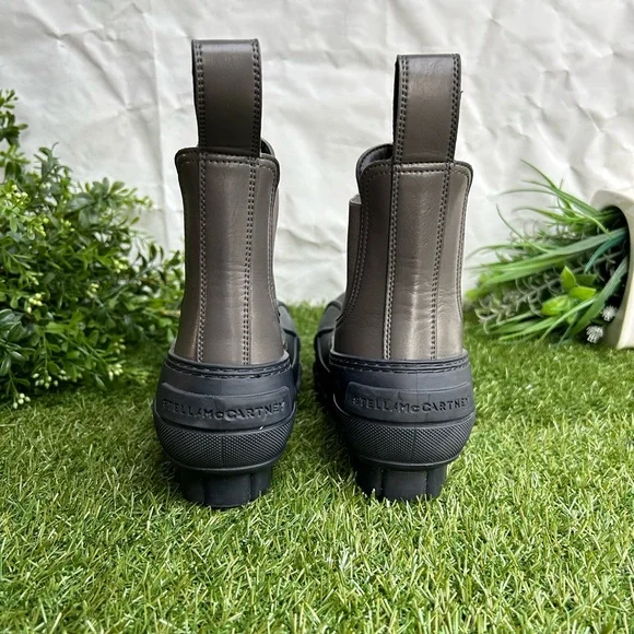 ☆新品☆ Stella McCartney Duck ロゴ チェルシーブーツ Stella McCartney Duck City Chelsea boots CHAIN SOLE SEMI